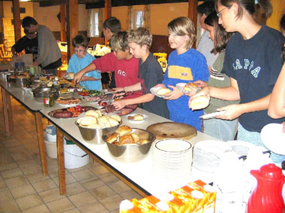Beim Essen fassen