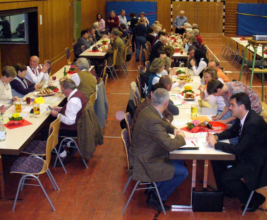 Blick in die Halle