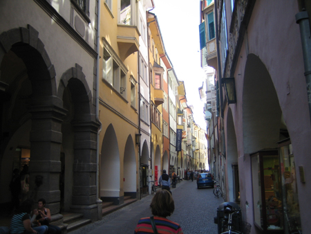 Die Laubengasse in Bozen 