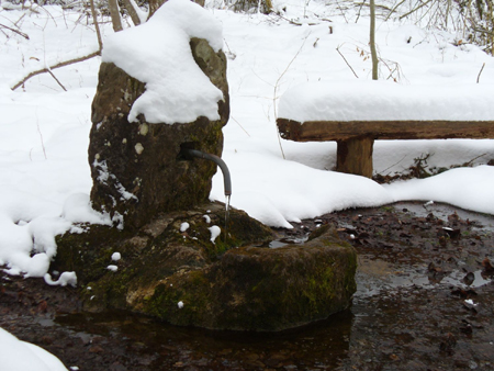 Winteridylle am Wegrand