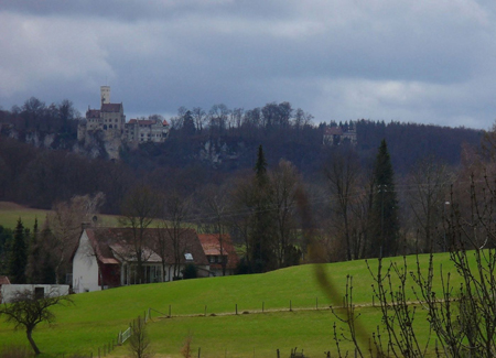 Vom Triebfelsen Aussicht auf Lichtenstein.