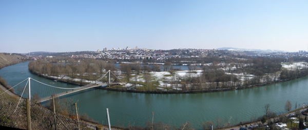 Die Neckarschleife beim Max-Eyth-See