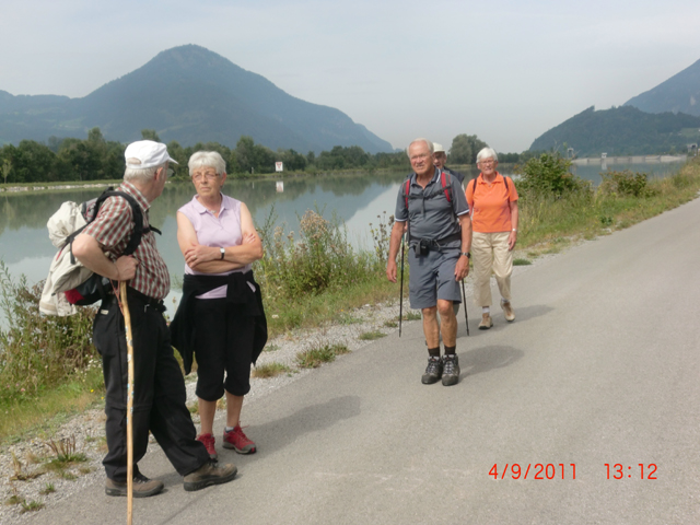 Wanderung am Inn entlang.
