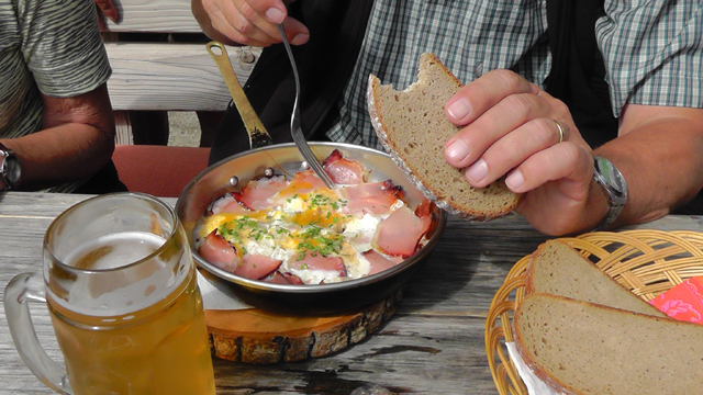 Rührei mit Speck ...