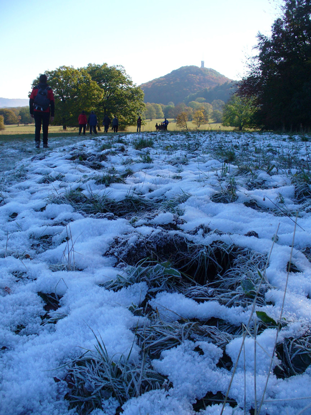 Schnee und Roberg in Sicht