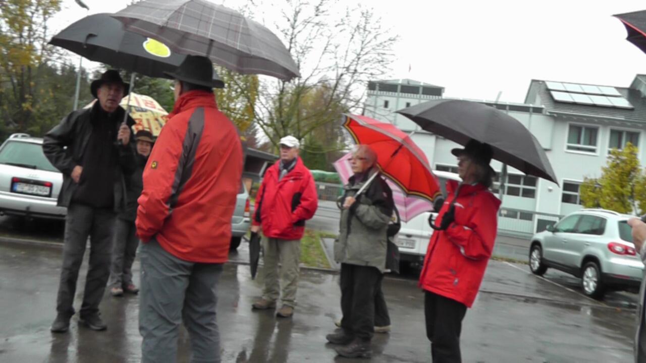 Beständiger Regen begleitete uns.