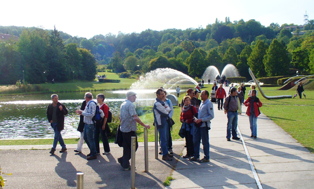 Viel Wasser und viel Grün im Höhenpark Killesberg