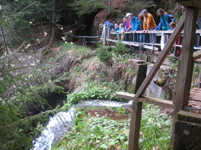Der Wasserfall wird geöffnet