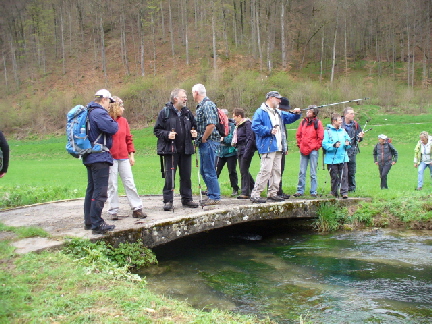 Beim Überqueren der Erms
