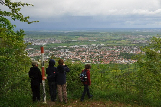 Aussicht ins Steinlachtal und bis nach Stuttgart 