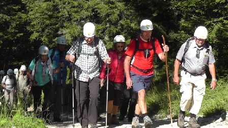 Aufbruch zur Bletterbachschlucht